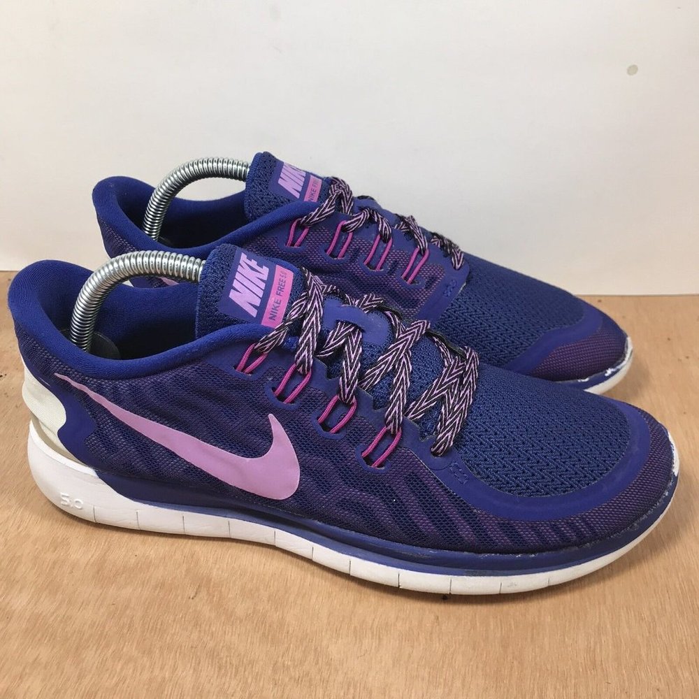 Nike Womens Free 5.0 Purple Lavender Running Shoes 724383-405 size 10